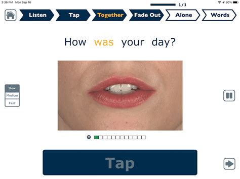 Users are able to select a real recorded voice that speaks for them when using the symbols. Tactus Therapy: Speech Therapy Apps for Adults with ...