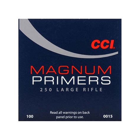 Cci 250 Large Magnum Rifle Primers 100 Count Large Rifle Magnum