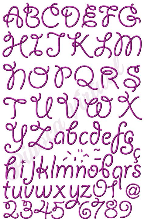 Alfabeto Letras Cursivas Completo Matrizes Para Bordado C17 7a7
