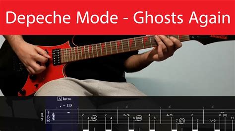 Depeche Mode Ghosts Again Guitar Cover With Tabs Youtube