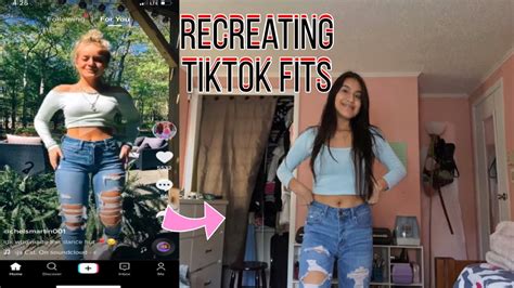 Recreating Tiktok Girls Outfits Youtube