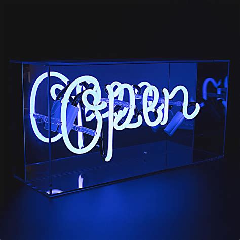 ‘open Acrylic Box Neon Light 151 Statement Living
