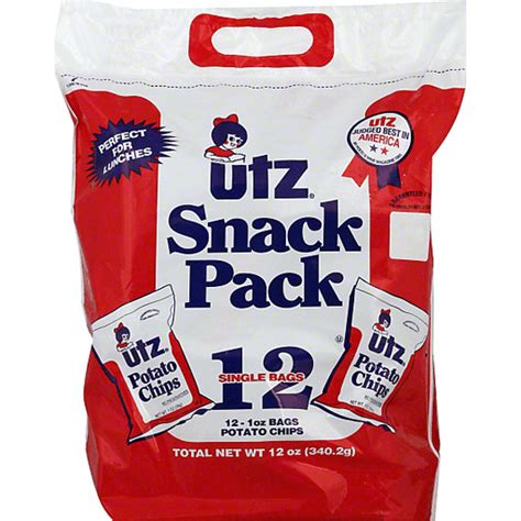 Utz Snack Pack Potato Chips 12 Pk Potato Chief Markets