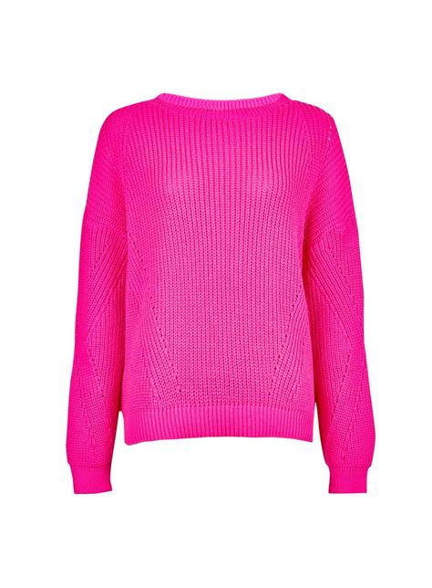 Neon Pink Jumper Dorothy Perkins Stylish Knitwear Knitwear Women