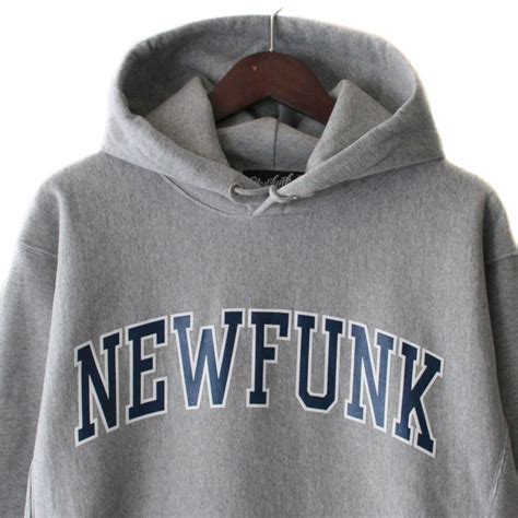 Newfunk College Logo Hoodie Gray Cracklimb Newfunk Store