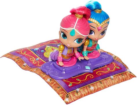 Shimmer and Shine - DGL84 - Magic Flying Carpet Electronic Doll Playset ...