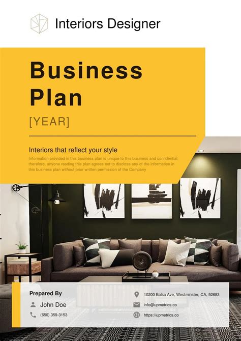 Interior Design Business Plan Example By Upmetrics Issuu