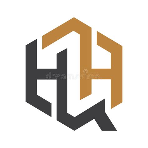 Alphabet Letters Initials Monogram Logo Qh Hq H And Q Stock Vector