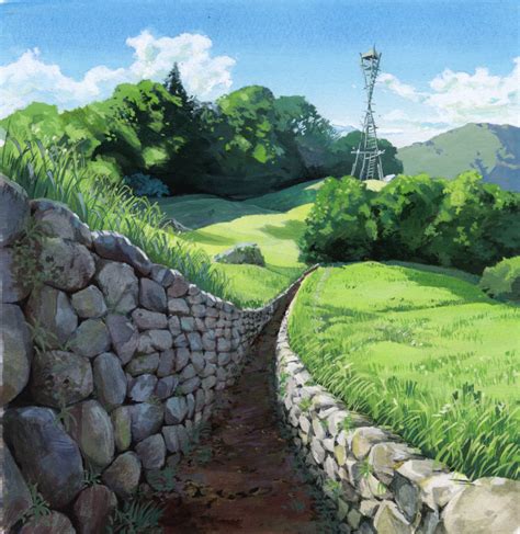 Safebooru Grass Highres Mononoke Hime Nature No Humans Path Perspective Sakagami Umi Scenery