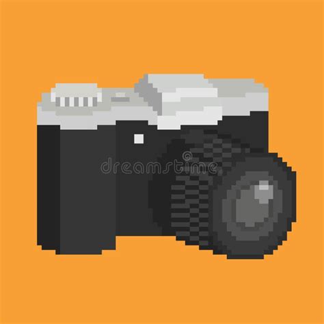 Pixel Retro Photo Camera Vector Stock Vector Illustration Of Optical