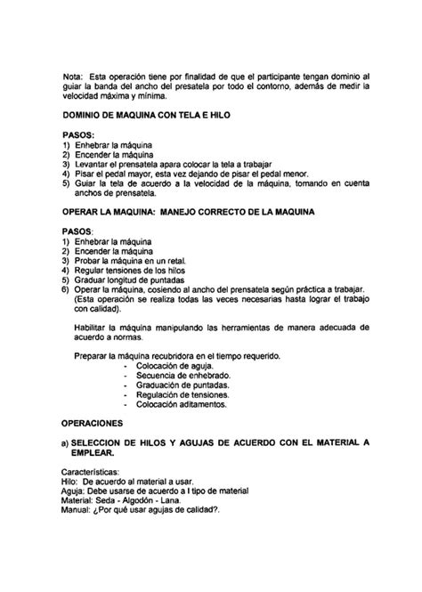 Manual De Operatividad De Maquinas Pdf