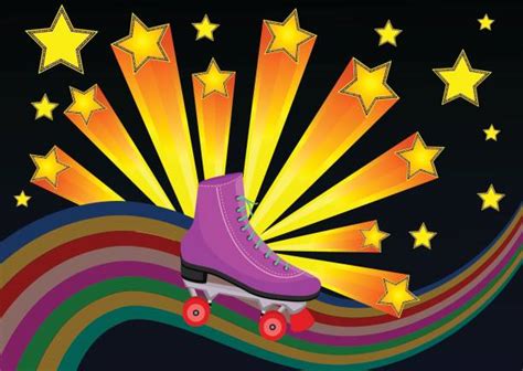 Roller Skate Party Illustrations Royalty Free Vector Graphics And Clip