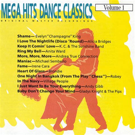 Release “mega Hits Dance Classics Volume 1” By Various Artists