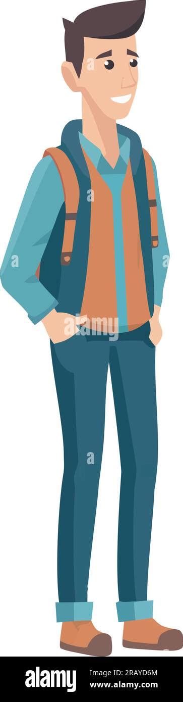 Smiling Adult Walking And Confidently Stock Vector Image And Art Alamy