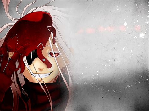Red Eyes Anime Deadman Wonderland Shiro Deadman Wonderland Smiling Mask 1024x768
