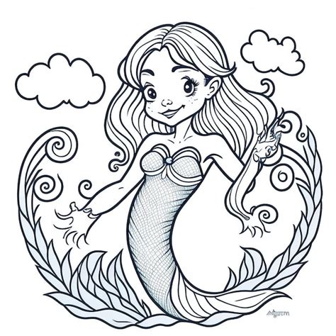 Premium Vector Siren Serenade Dive Into A Playful World Of Mermaids