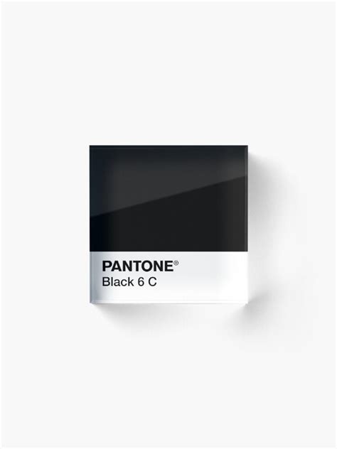 Pantone Black 6 C Acrylic Block For Sale By Camboa Redbubble
