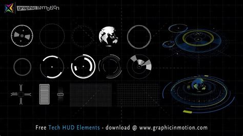 Free High Tech Hud Elements Pack After Effects Project Youtube