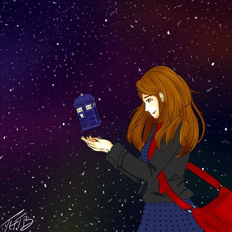 Clara And The Tardis 50th Anniversary Doctor Who By Islina Dragon On