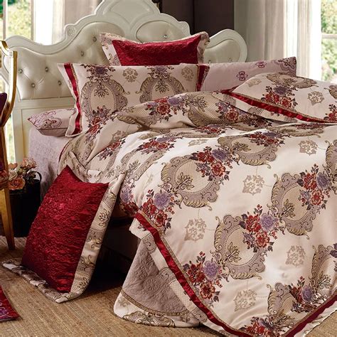 Luxury European Textile Bedding Jacquard Bedding Set Bed Clothes Home Decor Wedding Products