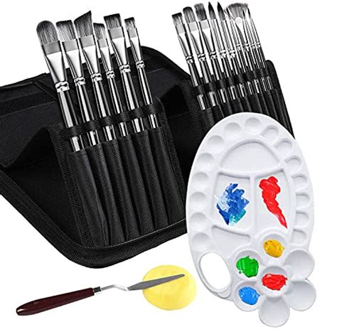 Artist Paint Brush Set 15 Different Sizes Of Paint Brushes For Acrylic