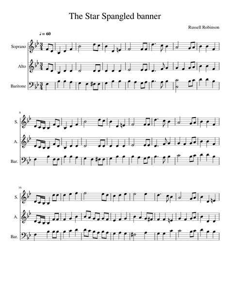 And the rocket's red glare, the bombs bursting in air, The Star Spangled banner Sheet music | Download free in PDF or MIDI | Musescore.com