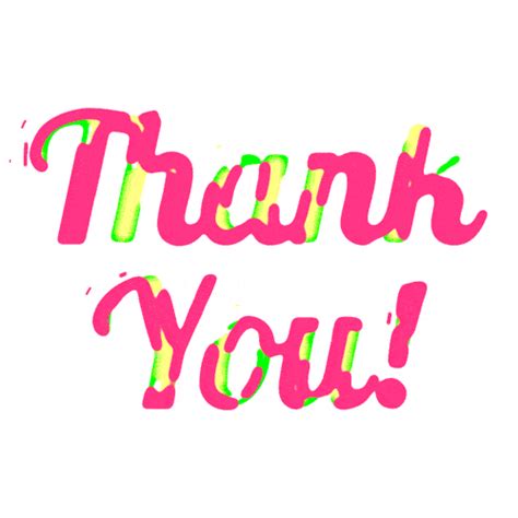 Cool And Colorful Thank You Animated Text 