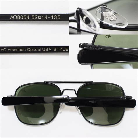 【new Old Stock】american Optical Type Hgu 4 P Pilot Aviator Sunglasses Black ｜ ビンテージ眼鏡