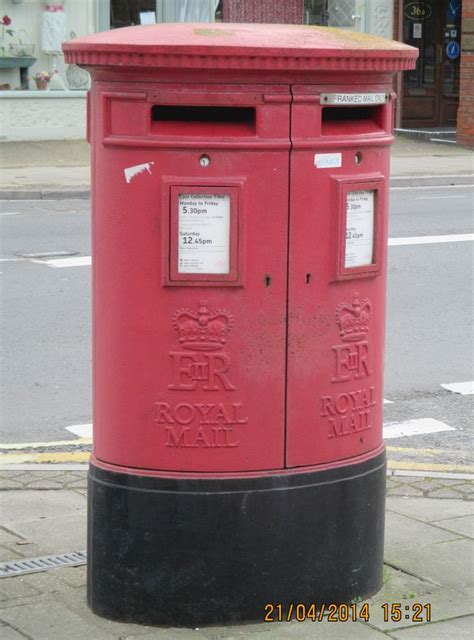 Eiir Type C Double Pillar Box One For Unfranked Mail And The Other