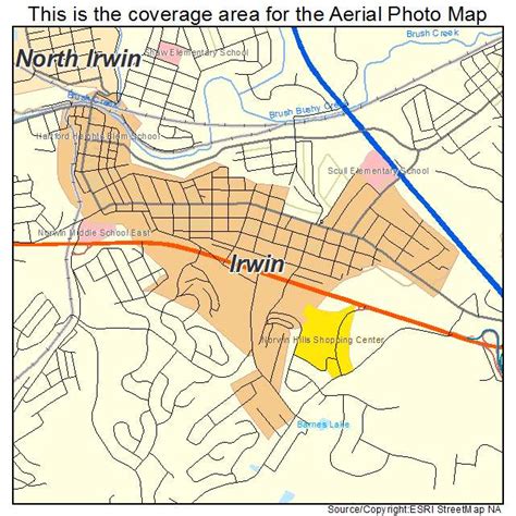 Aerial Photography Map Of Irwin Pa Pennsylvania