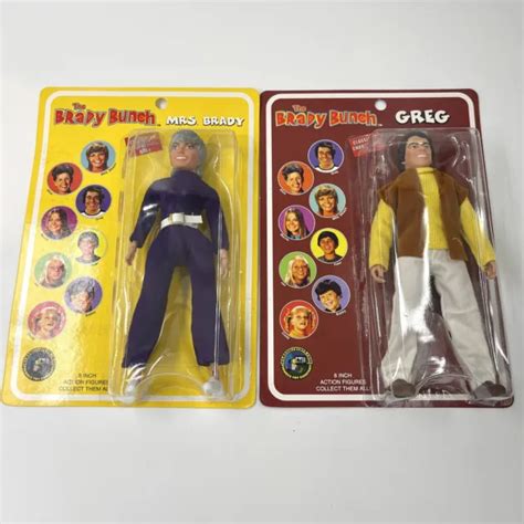 Vintage Brady Bunch Mrs Brady And Greg Classic Tv Show Toy Figure Doll