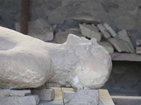 Pompeii Italy One Of The Bodies Uncovered From The Volcanic Eruption That Destroyed The City