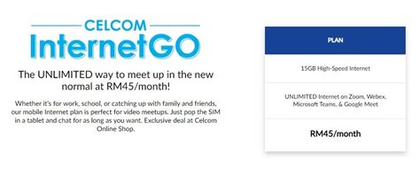 Pick the right roaming plan for you, no matter the destination. Celcom launches online plan to just RM45 for 15GB data and ...