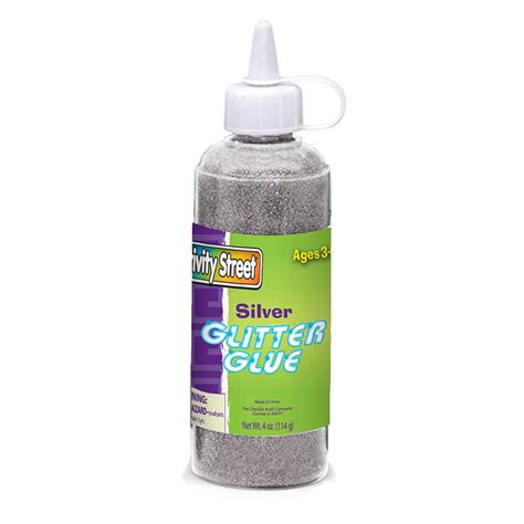 Teachersparadise Creativity Street Glitter Glue Silver 4 Fl Oz