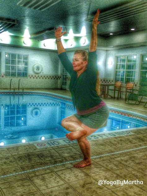 A place in this world for delightful, buddhist fluff! Yoga pose Eka Pada Utkatasana - Figure Four Pose or fondly ...