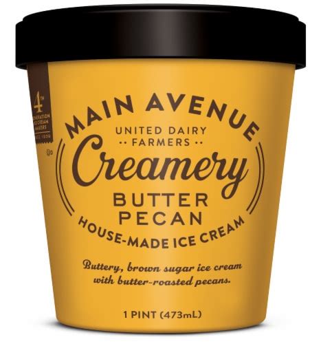 United Dairy Farmers Main Avenue Creamery Butter Pecan Ice Cream Pint