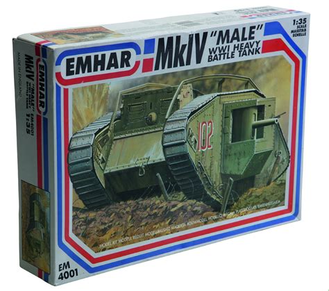 Buy Emhar Models Mkiv Male Wwi Heavy Battle Tank Vehicle Model