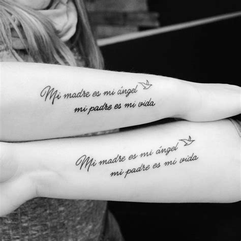 My Mother Is My Angel My Father Is My Life In Spanish Tatuajes