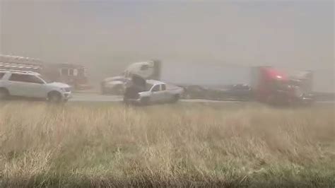 Dust Storm In Downstate Illinois Causes Major Crash On I 55 Youtube