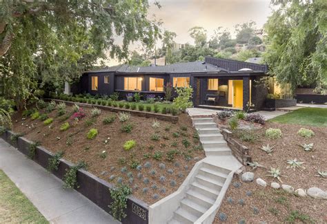 To enhance the mid century modern architecture, new plastic materials emerged for flooring, countertops and fixtures, in modern shapes and colors. Photo 4 of 28 in Before & After: A Muddled Midcentury ...