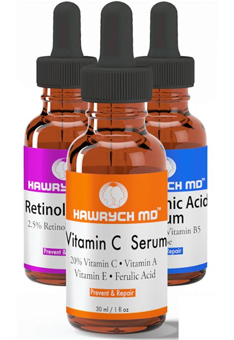 Hawrych Md 20 Vitamin C Retinol And Hyaluronic Acid Serum Set