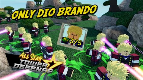 The new all star tower defense roblox codes have been revealed, and all of you that want to get a whole bunch of gold and gems, as well as when it comes to the roblox codes for all star tower defense in may 2021, there's one code that is new and we're positive is active at the time of writing. (CODES) Using ONLY Dio Brando In All Star Tower Defence ...