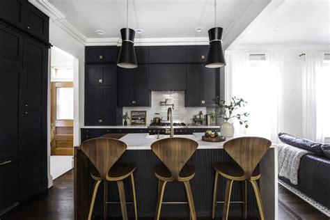 7 Black Kitchen Cabinets Thatll Coax You To The Dark Side Semistories