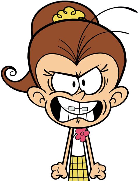 Luan Loud With Her Hair Down Loud House Characters Lo