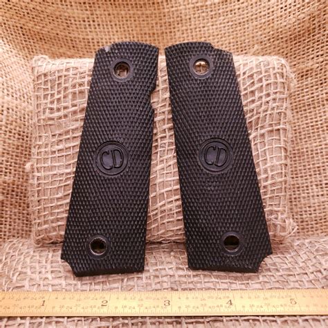 Blemished Charles Daly Checkered Polymer Full-Size 1911 Grips | New-Old