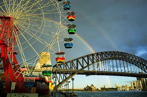 Ferris Wheel In Sydney Photograph By Dana Edmunds Printscapes Fine Art America