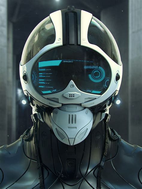Si Fi Helmet Paweł Borowiec Sci Fi Armor Concept Helmet