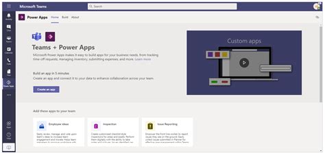 Información General De La Aplicación De Power Apps En Microsoft Teams