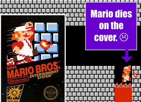A Verdade Sobre A Boxart Original De Super Mario Bros Mario Estava