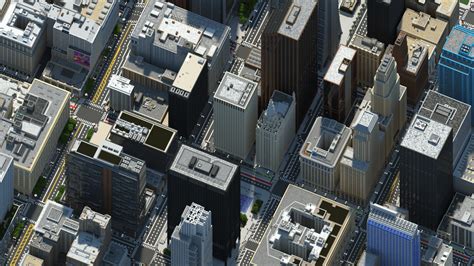 Insanely Realistic City Render Minecraft